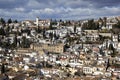 A view over Granada from the Alhambra Palace in Spain Royalty Free Stock Photo