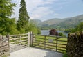 View over Grasmere to Helvellyn and Fairfield ranges, Lake District Royalty Free Stock Photo