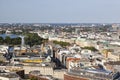 View over Hamburg, Germany to the Inner and Outer Alster Royalty Free Stock Photo