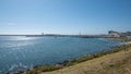 View over harbour of Povoa de Varzim, Portugal Royalty Free Stock Photo