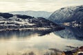 View over Hardangerfjord in Norway Royalty Free Stock Photo