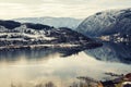 View over Hardangerfjord in Norway