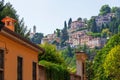 Panoramic view over Old Town Citta Alta, Bergamo, Italy Royalty Free Stock Photo