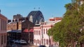 View Over Rocks Precinct to the Sydney harbour Bridge, Australia Royalty Free Stock Photo