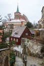 A view over historic part of Bautzen town, Saxony Royalty Free Stock Photo