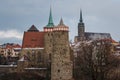 A view over historic part of Bautzen town, Saxony Royalty Free Stock Photo