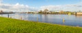 View over the Hollandse IJssel at Capelle aan den IJssel Royalty Free Stock Photo