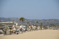 View over houses and beach of Newport Beach, Orange County - California Royalty Free Stock Photo