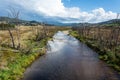 View over Howqua River in Victoria, Australia Royalty Free Stock Photo