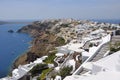 View over ia on greek island santorini Royalty Free Stock Photo