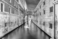 View over the iconic Bridge of Sighs, Venice, Italy Royalty Free Stock Photo