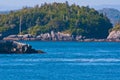 View over Inside Passage in Alaska Royalty Free Stock Photo