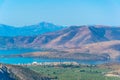 View over Itea town in Greece Royalty Free Stock Photo