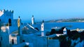 View over Kasbah to Tangier, Tangier, Morocco, North Africa, Africa