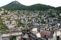 View over Kayakoy ghost town in Turkey.