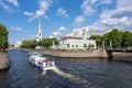 View over Kryukov canal and St. Nicholas Naval Cathedral Nikolsky Sobor, St. Petersburg, Russia Royalty Free Stock Photo