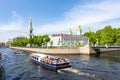 View over Kryukov canal and St. Nicholas Naval Cathedral Nikolsky Sobor, St. Petersburg, Russia Royalty Free Stock Photo