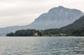 View over lake Attersee in Austrian Alps Royalty Free Stock Photo