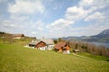 View over the lake Attersee - Farm holidays, Salzburger Land - Alps Austria