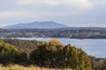 View over the lake Coila towards Tuross Head. Bingie. Australia Royalty Free Stock Photo
