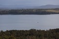 View over the lake Coila towards Tuross Head. Bingie. Nsw. Australia. Royalty Free Stock Photo