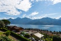 View over beautiful lake Como Royalty Free Stock Photo