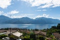 View over beautiful lake Como Royalty Free Stock Photo