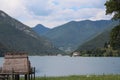 View over Lake Ledro in Italy Royalty Free Stock Photo