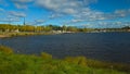 View over lake Siljan on the town of Mora Royalty Free Stock Photo