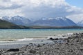 View over Lake Tekapo on Southern Alps New-Zealand Royalty Free Stock Photo