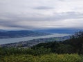 View over Lake Zurich from Uetliberg Royalty Free Stock Photo