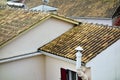 Half Pipe Terracotta Roof Tiles, Lefkada, Greece