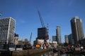 View over the Leuvehaven in downtown Rotterdam