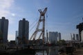 View over the Leuvehaven in downtown Rotterdam