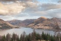 View over Loch Duich in Scotland. Royalty Free Stock Photo