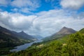 Loch leven in the scottish highlands in spring Royalty Free Stock Photo