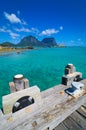 View over Lord Howe Island Lagoon Royalty Free Stock Photo