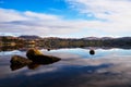 View over Lough Eske in Donegal Ireland - Winter