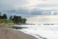 View over Lovina beach in North Bali, Indonesia Royalty Free Stock Photo