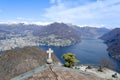 View over Lugano Lake - Switzerland Royalty Free Stock Photo