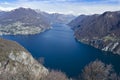 View over Lugano Lake - Switzerland Royalty Free Stock Photo