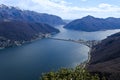 View over Lugano Lake - Switzerland Royalty Free Stock Photo