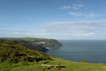 View over Lynmouth from Countisbury, Exmoor, North Devon