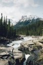View over Maligne Canyon Royalty Free Stock Photo