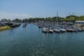 A view over the marina on the River Hamble Royalty Free Stock Photo