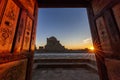 Historical Mizdakhan cemetery at the sunset in Nukus, Uzbekistan Royalty Free Stock Photo