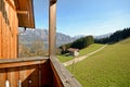 View over the mountains to lake Attersee - Farm holidays, Salzburger Land - Alps Austria