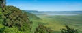 View over Ngorongoro Conservation Area with the Crater Royalty Free Stock Photo