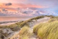 View over North Sea from dune Royalty Free Stock Photo