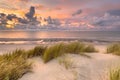 View over North Sea from dune Royalty Free Stock Photo